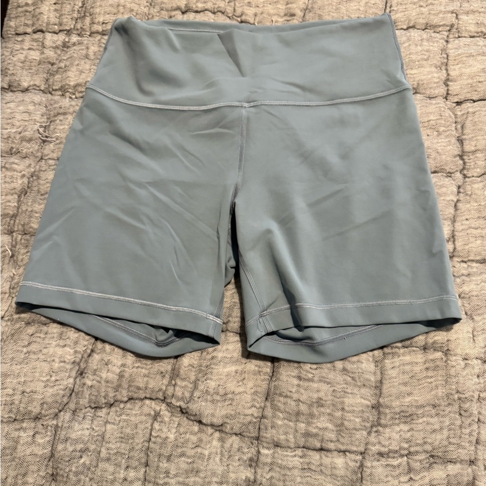 Lululemon Athletica bluish Gray Biker Shorts
